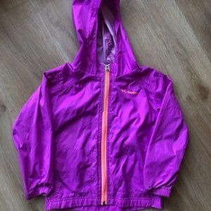 Kids Columbia windbreaker/ rain jacket, Size 4T